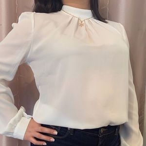 White Long Sleeve Blouse